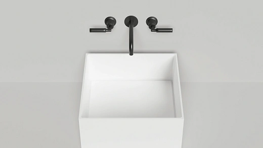 130522M   Раковина накладная Salini ARMONIA SQUARE 02 (S-Stone, матовый)